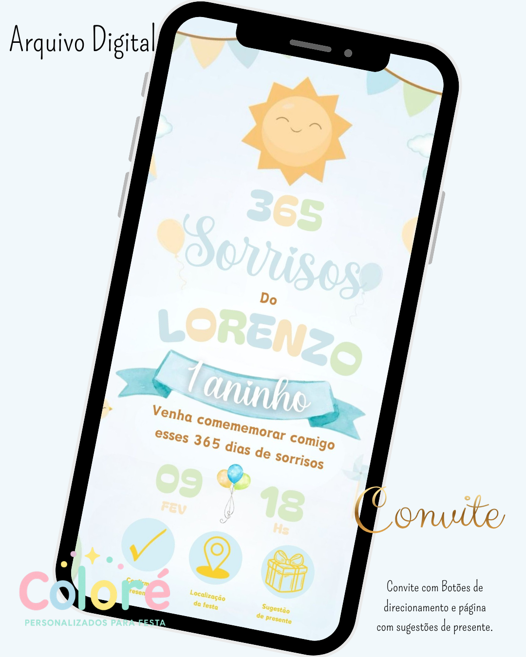 Convite Interativo 365 Sorrisos